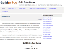 Tablet Screenshot of goldpriceoz.com